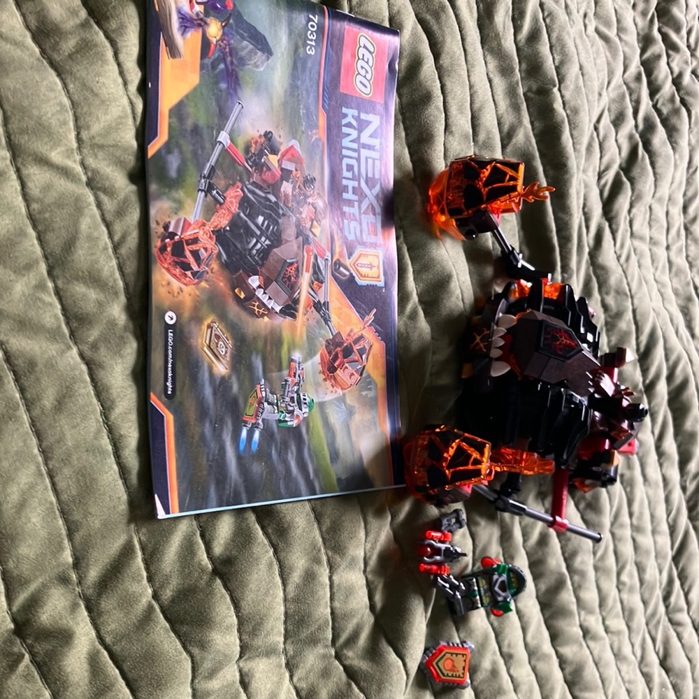 Lego Nexo Knights Lava Basher Set with instructions and all mini figs